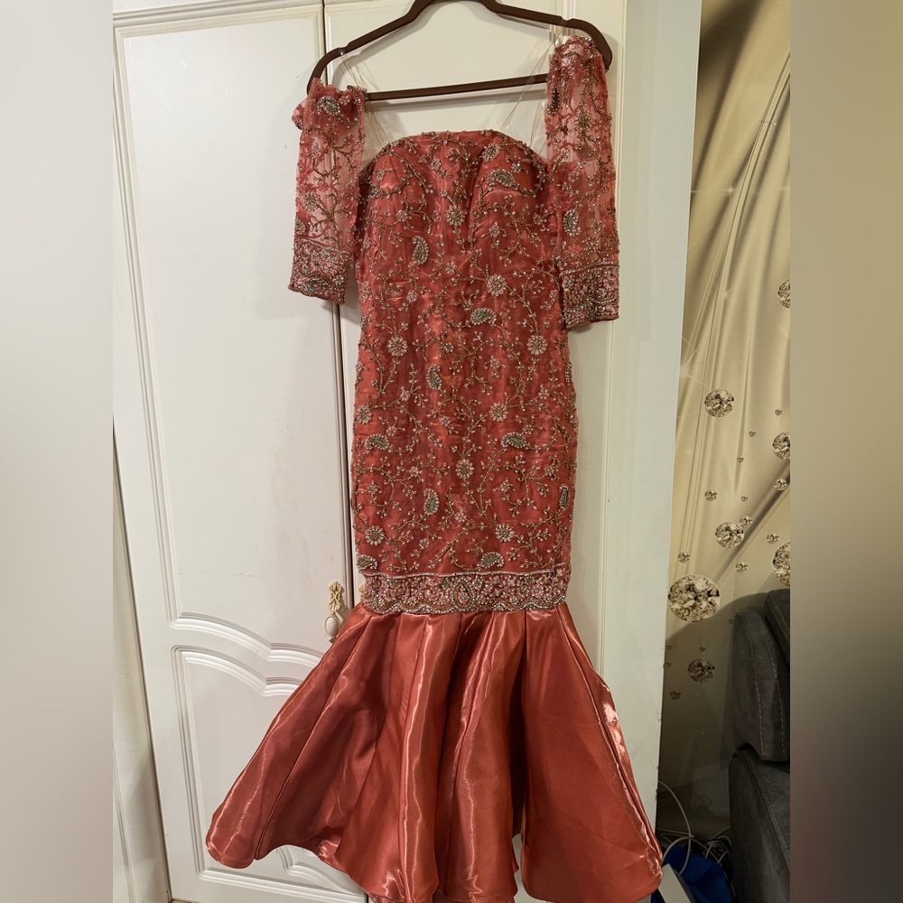 Elegant Embroidered Evening Gown